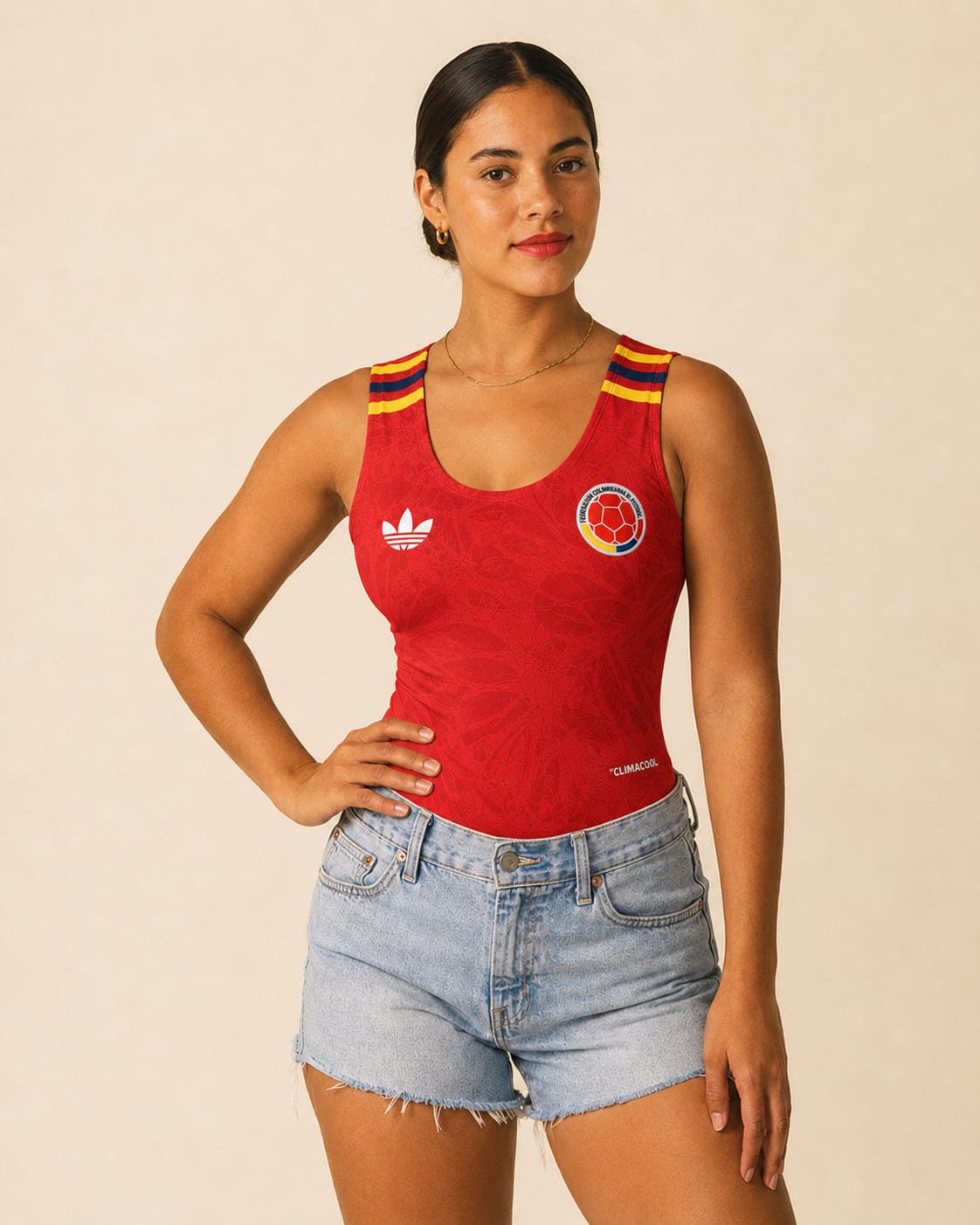 La Cafetera — bodysuit tricolor rojo, Edición Alterna Mundial 2026